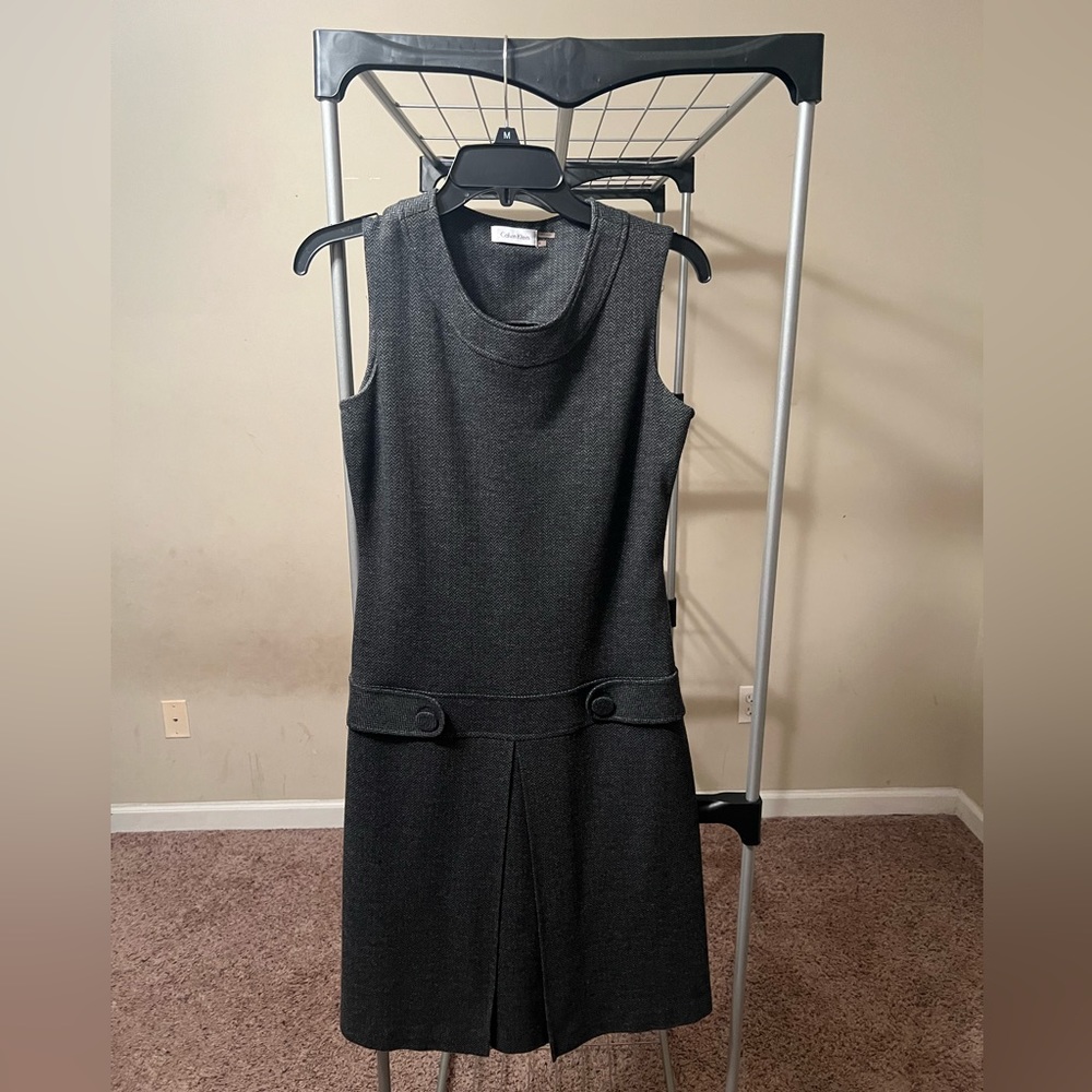 Calvin Klein Houndstooth Jumper Dress